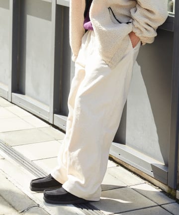 【WHIMSIC】CORDUROY WIDE PANTS