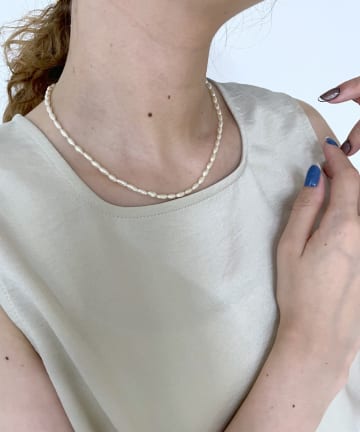 [eau un bijou] Glass pearl (necklace)