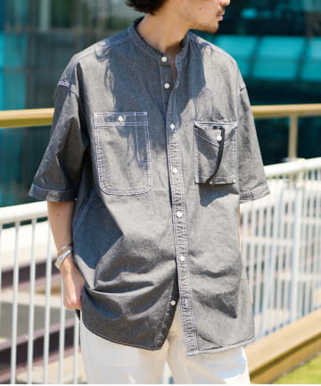 OUTLET(アウトレット) 【CIAOPANIC TYPY】ヴィンテージシャンブレーオーバーシャツ