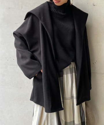 セーラー襟ショートコート