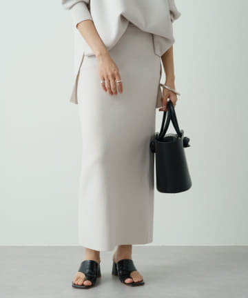 スウェットライクニットスカート