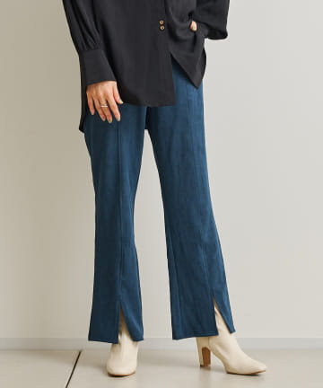 prose verse(プロズヴェール) 【ウエストゴム仕様】センタースリットピンタックパンツ