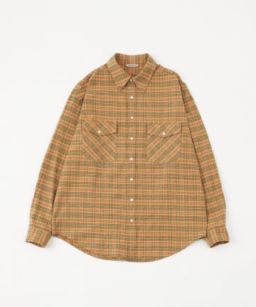 BLOOM&BRANCH(ブルームアンドブランチ) AURALEE/ mens Si/Co FLANNEL SHIRTS