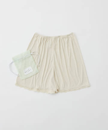 natural couture(ナチュラルクチュール) 巾着付きインナーキュロットパンツ