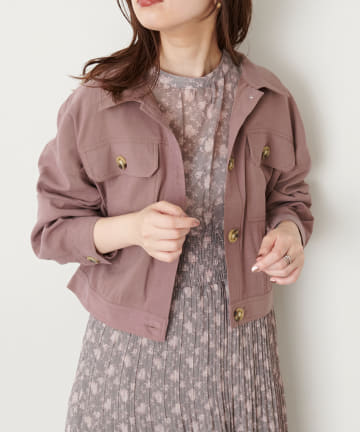 natural couture(ナチュラルクチュール) コンパクトショートブルゾン