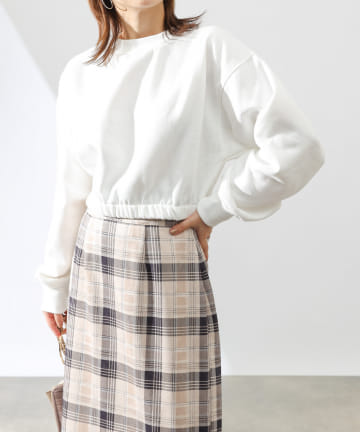 【WEB・一部店舗限定】クロップドスウェットプルオーバー