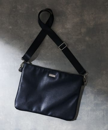 【MEN'S/ユニセックス】フェイクレザーサコッシュ