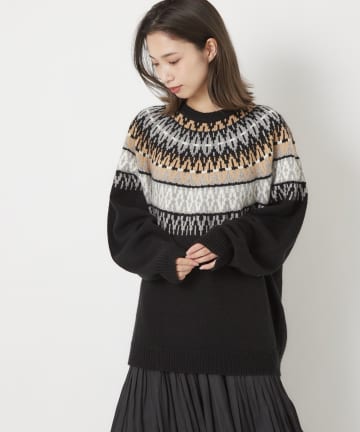 求心柄ニット/WEB限定商品