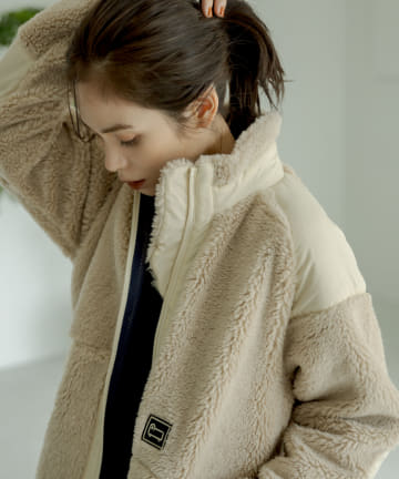 【ユニセックスを楽しむ・手洗い可・WOOLRICH(ウールリッチ)】ボアブルゾン