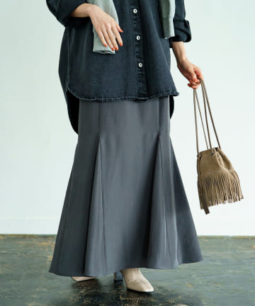 マーメイドサテンスカート