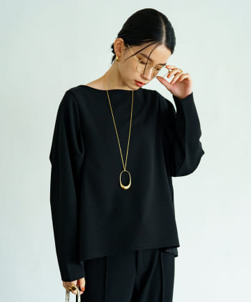 カット袖ボリュームブラウス