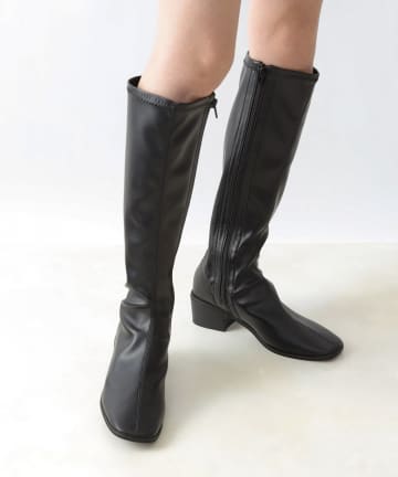 【マカロンFoot】ストレスフリーストレッチロングブーツ