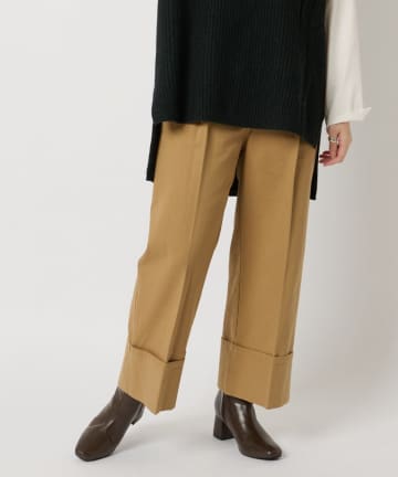 ラップバックワイドパンツ