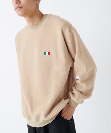 NATIONAL FLAG FLEECE CREW NECK