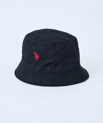 【U.S. POLO ASSN. 】別注ワンポイントバケットハット