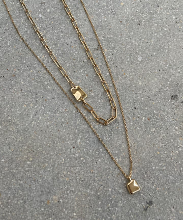 【GOLDY(ゴールディ)】2SETプレートネックレス