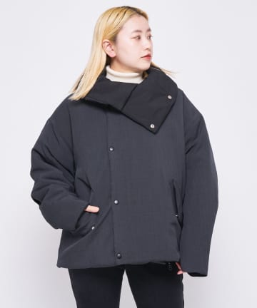 【SUPERTHANKS】リバーシブルスタンドカラービッグシルエットブルゾン