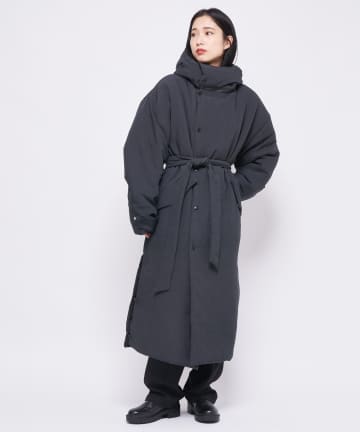 【SUPERTHANKS】リバーシブルフーディビッグシルエットロングコート