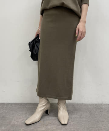 2way天竺ニットタイトスカート