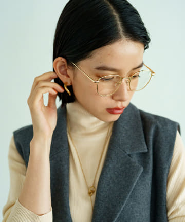 【GALENA/ガレナ】ゴールドフレームメガネ