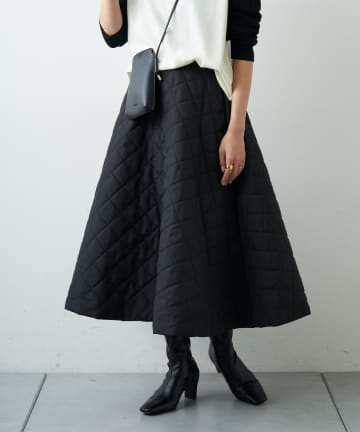 【odore/オドル】キルティングフレアスカート