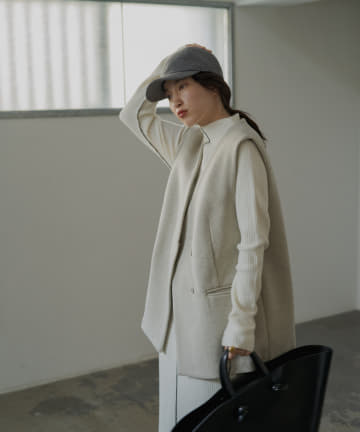 圧縮ニットジレ