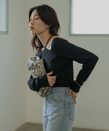 デザインテレコカットソー