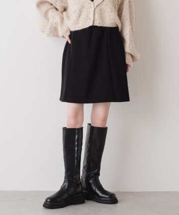 ストレッチ台形ミニスカート