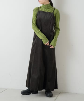 ベロアギンガムマーメイドワンピース