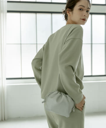 【セットアップ可・デコルテきれい見え】ウォッシャブルジャージカットソー