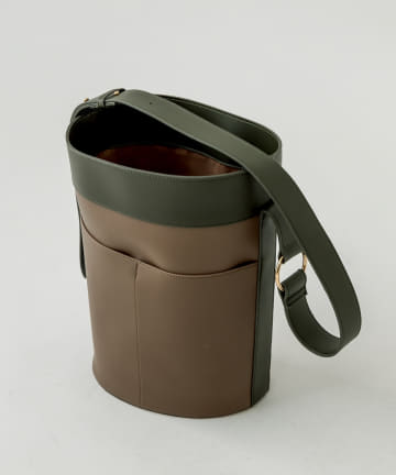 配色バケツバッグ