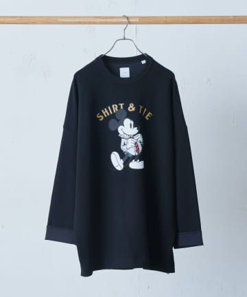 Lui's(ルイス) Mickey Mouse/SHIRTS&TIE bonding pullover