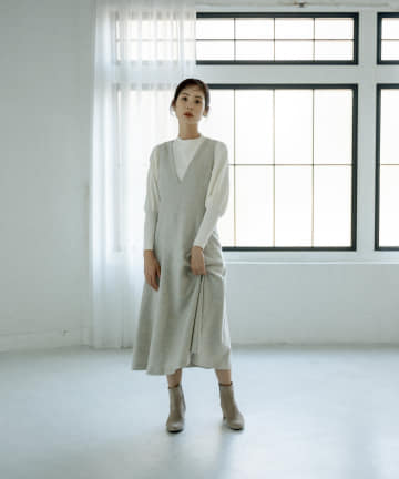 【サステナブルな一枚】エコツイードマーメイドワンピース