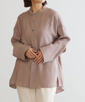 BONbazaar(ボンバザール) 袖タック変形シャツ