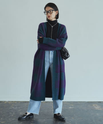 チェックガウン