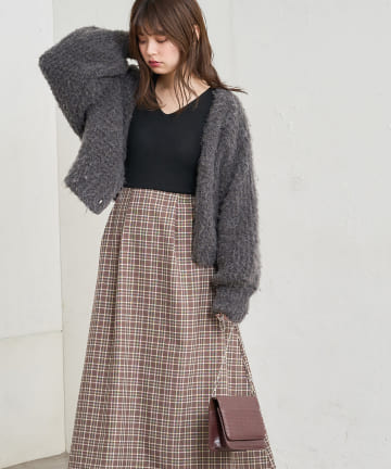 natural couture(ナチュラルクチュール) 前後2WAYドッキングニットワンピース