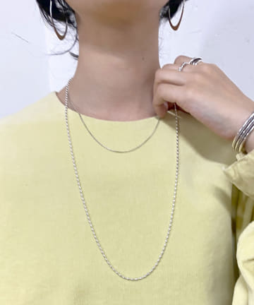 【WEB限定】ボールチェーンロングネックレス