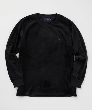 【POLO】Brushed Velour Long Sleeve Crew