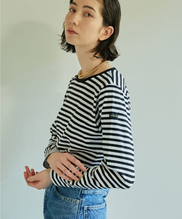 【Le Minor】ボーダーロングTシャツ/別注