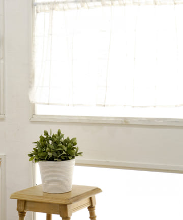 チェックカフェカーテン