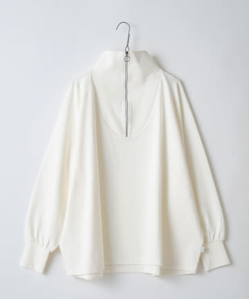 【WHIMSIC】MILITARY HALF ZIP SHIRT