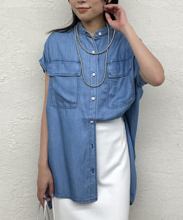 【Healthy.D/ヘルシーデニム】 フレンチシャツ LBL
