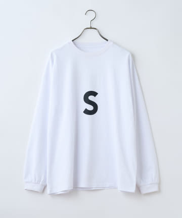 【SUPERTHANKS】クルーネックロングスリーブロゴビッグTシャツ
