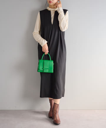 【WEB限定】ロングベストワンピ