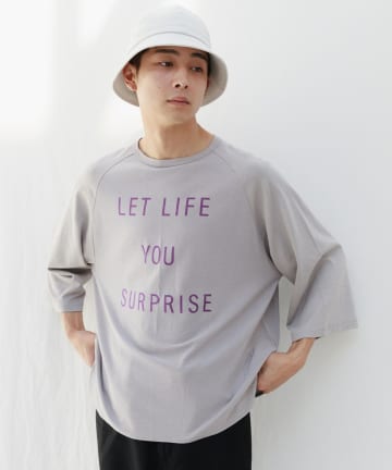 【WHIMSIC】RAYON PLATING BASEBALL TEE