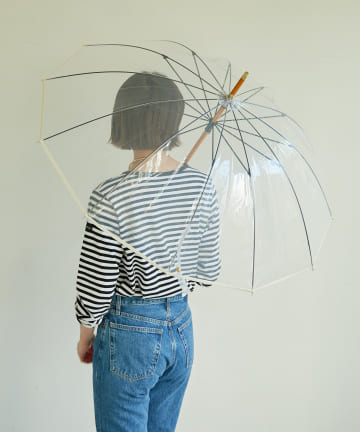 【Traditional Weatherwear】バンブークリアアンブレラ