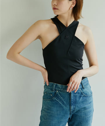 【Courreges】クロスタンクトップ