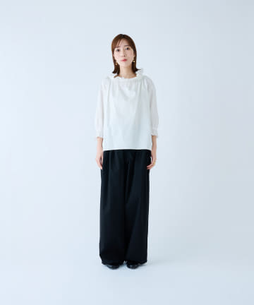 BLOOM&BRANCH(ブルームアンドブランチ) R&D.M.Co- / Co TWILL FRILL COLLOR BLOUSE