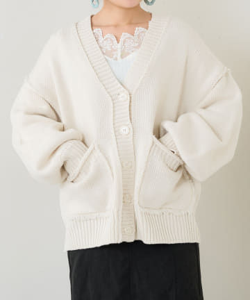 NICE CLAUP / OLIVE des OLIVE OUTLET(ナイスクラップ  / オリーブ デ オリーブ アウトレット) 天竺編みダメージＣ／Ｄ