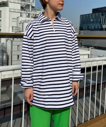 #【ORCIVAL / オーシバル】SMOCKコットンロード スキッパー